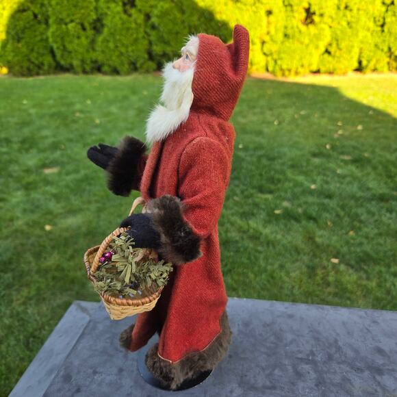 Artisan Made Vintage Santa Father Christmas Signed Fur Beard and Trim Possibly - Picture 2 of 13